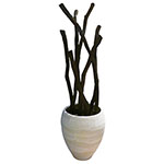 Brush Vase / white