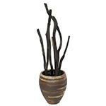 Brush Vase / brown